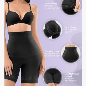 Esa Liang Shapewear Women Tummy Control High Waisted Shorts NWT - Size M/L